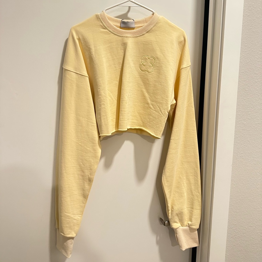 Yellow Cropped Sweatshirt from Saski